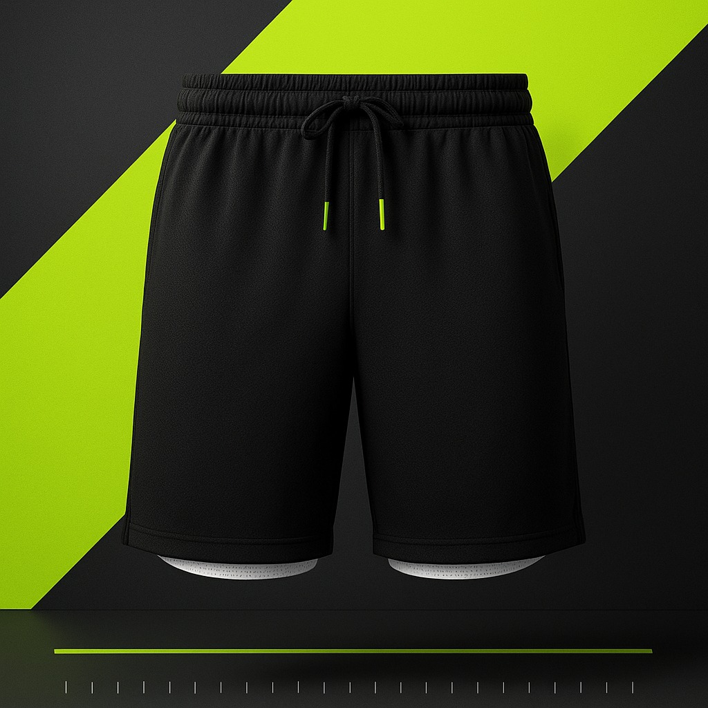 Black Court Shorts